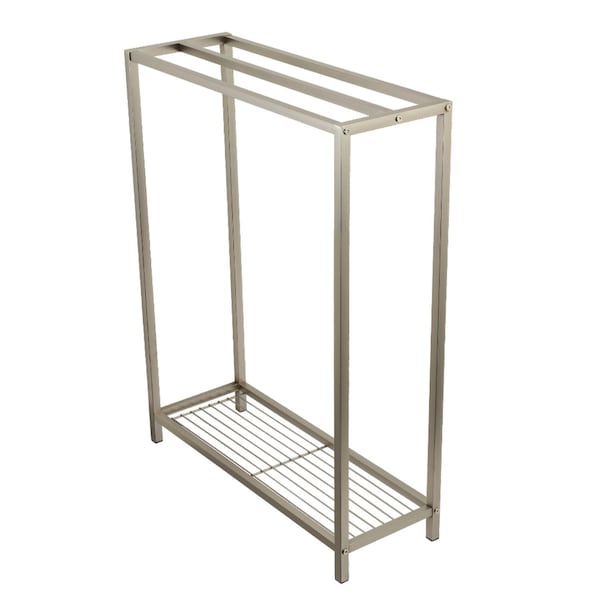 SCC8358 Edenscape Freestanding Iron Towel Rack, Brushed Nickel